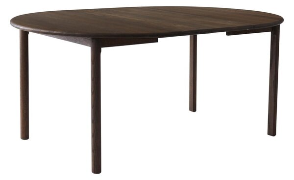 Barna tölgyfa kerek bővíthető étkezőasztal ø 120 cm Noor – Hammel Furniture