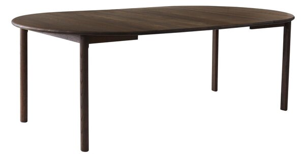 Barna tölgyfa kerek bővíthető étkezőasztal ø 120 cm Noor – Hammel Furniture