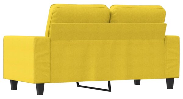 2 személyes világossárga szövet kanapé 120 cm