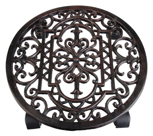 Fém gurulós virágállvány ø 29 cm Ornament – Esschert Design