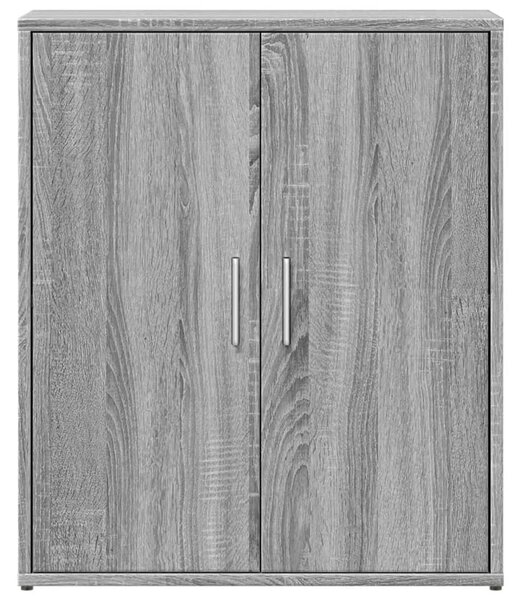 2 db szürke sonoma színű szerelt fa tálalószekrény 60x31x70 cm