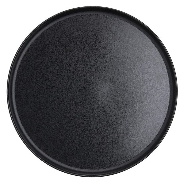 CASA NOVA lapos tányér Ø27cm, 4 db-os készlet, fekete