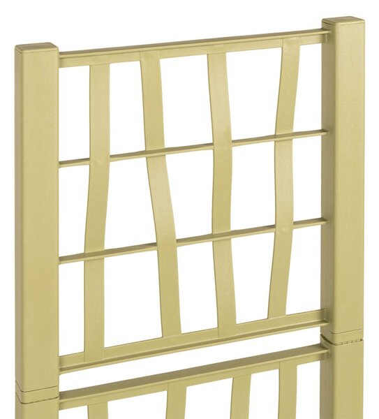 VidaXL Kertész cserép rácsos változattal Zöld 36 x 36 x 140 cm PP