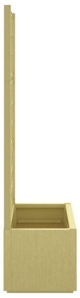 VidaXL Kertész cserép rácsos változattal Zöld 80 x 36 x 140 cm PP