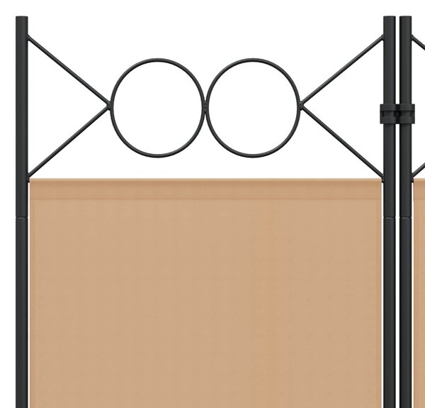 VidaXL 6-paneles szobaelválasztó Bézs 240 x 200 cm Szövet