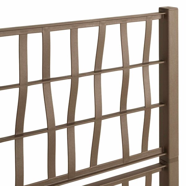VidaXL Kertész cserép rácsos változattal Barna 80 x 36 x 140 cm PP