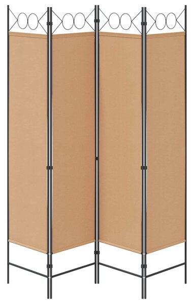 VidaXL 4-paneles szoba elválasztó Bézs 160 x 180 cm Szövet