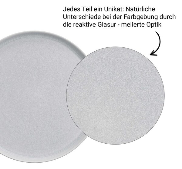 CASA NOVA tálka 600ml, 4 db-os készlet, világosszürke