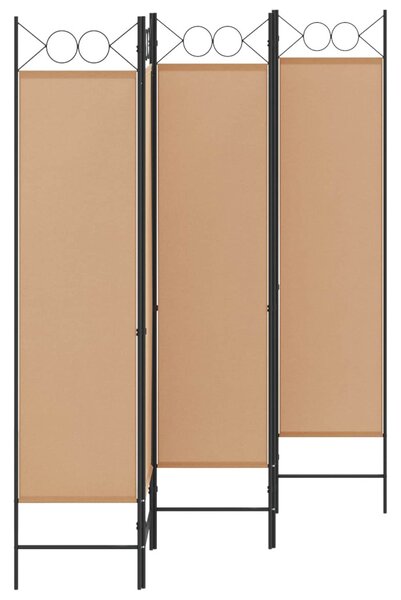 VidaXL 5-paneles szoba elválasztó Bézs 200 x 180 cm Szövet