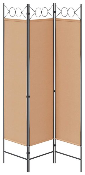 VidaXL 3-panelos válaszfal Bézs 120 x 180 cm Szövet