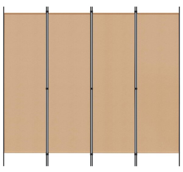 VidaXL 4-paneles szoba elválasztó Bézs 200 x 180 cm Szövet