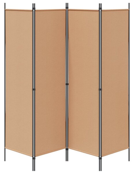 VidaXL 4-paneles szoba elválasztó Bézs 200 x 180 cm Szövet