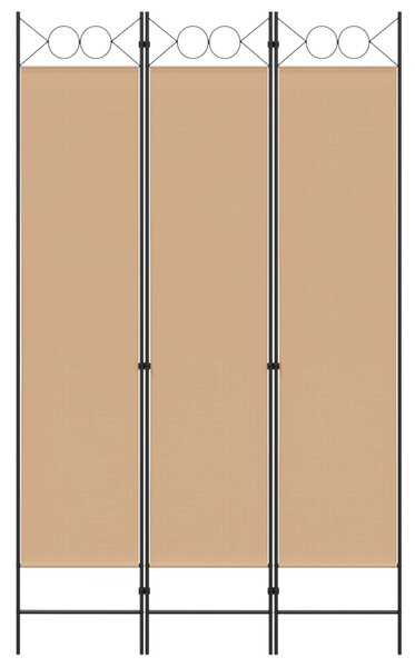VidaXL 3-panelos válaszfal Bézs 120 x 200 cm Szövet