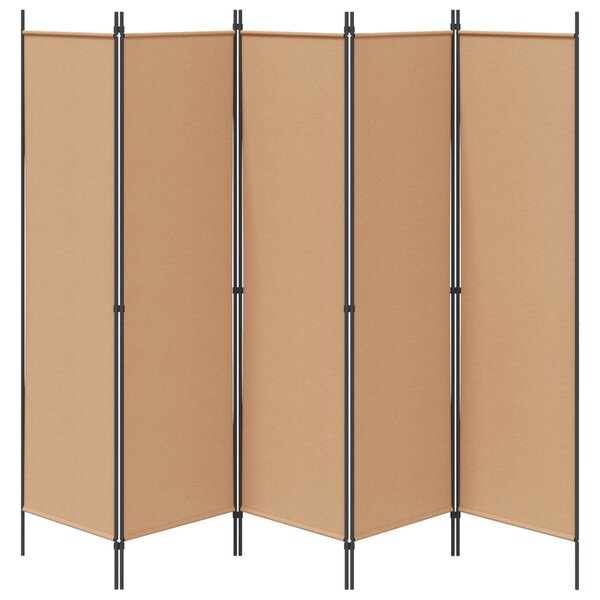 VidaXL 5-paneles szoba elválasztó Bézs 250 x 180 cm Szövet