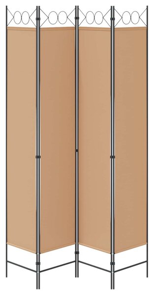 VidaXL 4-paneles szoba elválasztó Bézs 160 x 220 cm Szövet