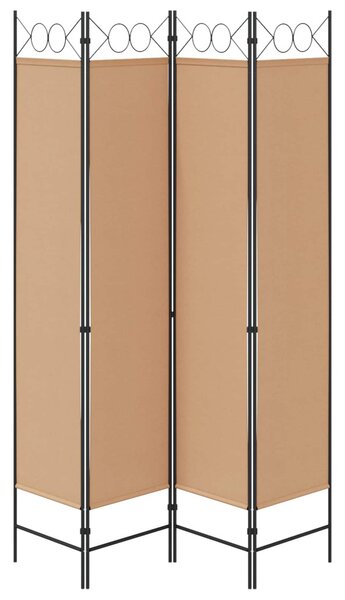 VidaXL 4-paneles szoba elválasztó Bézs 160 x 200 cm Szövet