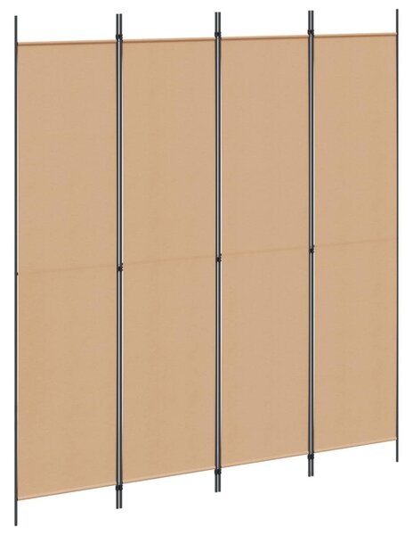 4-paneles szoba elválasztó Bézs 200 x 220 cm Szövet