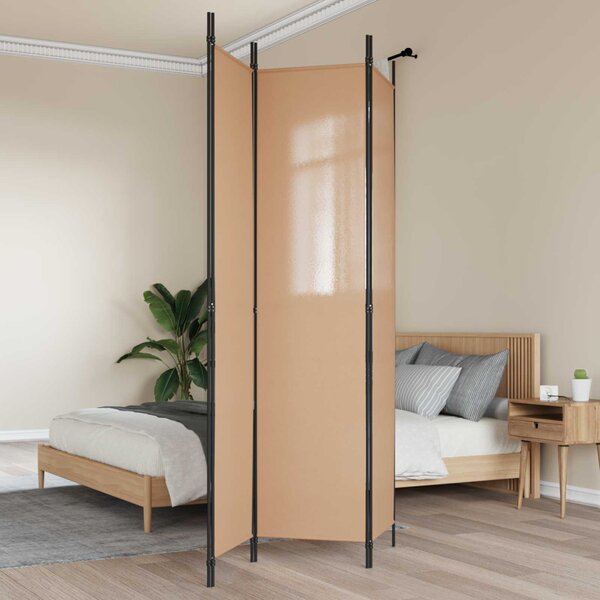 VidaXL 3-panelos válaszfal Bézs 150 x 220 cm Szövet