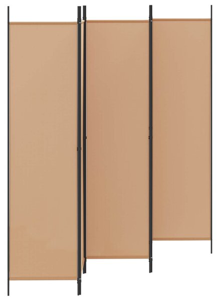VidaXL 5-paneles szoba elválasztó Bézs 250 x 200 cm Szövet