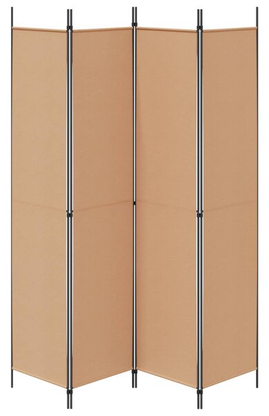 4-paneles szoba elválasztó Bézs 200 x 220 cm Szövet