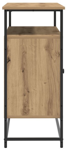 Oldalszekrény Artisan Tölgy 100x35x80 cm Mérnöki Fa és Acél