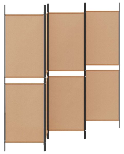 VidaXL 5-paneles szobaelválasztó Bézs 250 x 180 cm Szövet