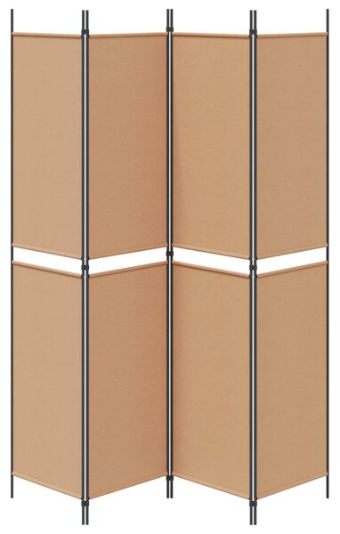 VidaXL 4 paneles szobafal Bézs 200 x 220 cm Szövet