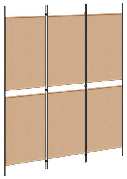 VidaXL 3-panelos válaszfal Bézs 150 x 180 cm Szövet