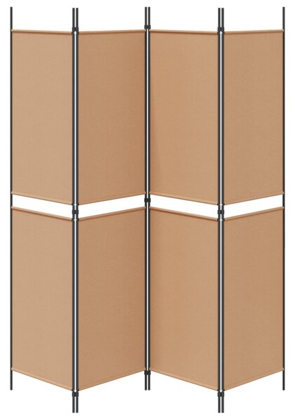 VidaXL 4-paneles szobaelválasztó Bézs 200 x 200 cm Szövet