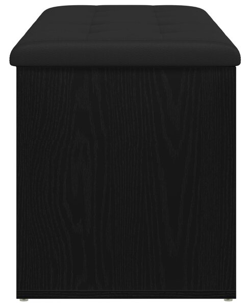 Tárolópad Fekete Tölgy 100x40x45 cm Mérnöki Fa