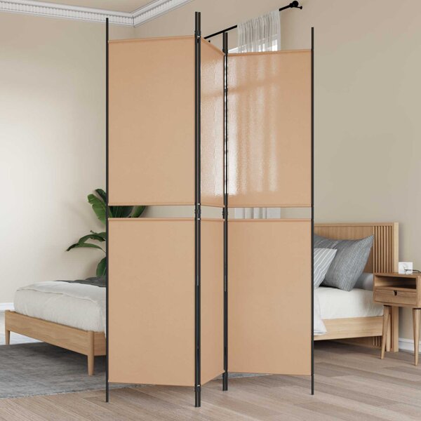 VidaXL 3-paneles szoba elválasztó Bézs 150 x 200 cm Szövet