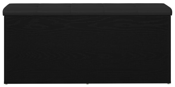Tárolópad Fekete Tölgy 100x40x45 cm Mérnöki Fa