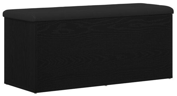 Tárolópad Fekete Tölgy 100x40x45 cm Mérnöki Fa