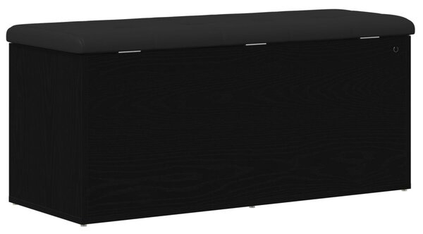 Tárolópad Fekete Tölgy 100x40x45 cm Mérnöki Fa