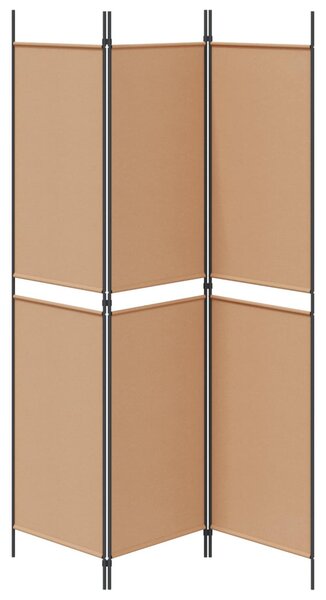 VidaXL 3-paneles szoba elválasztó Bézs 150 x 200 cm Szövet