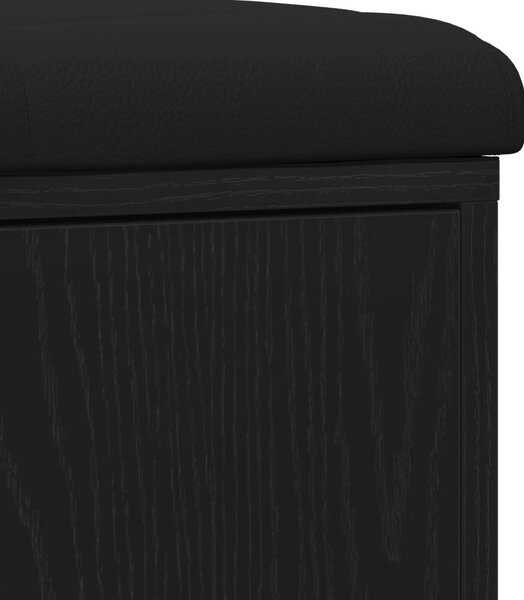 Tároló Pad Fekete Tölgy 100x30x48 cm Műanyag