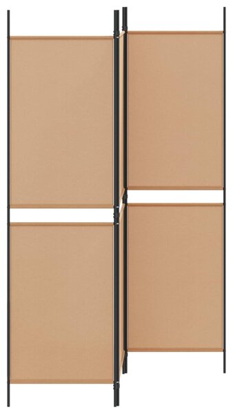 VidaXL 3-panelos válaszfal Bézs 150 x 180 cm Szövet