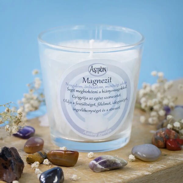 Ásvány gyertya 140g - Magnezit
