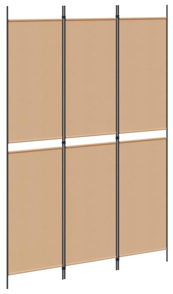 VidaXL 3 paneles szobai elválasztó Bézs 150 x 220 cm Szövet
