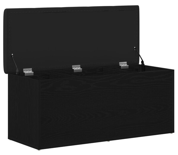 Tárolópad Fekete Tölgy 100x40x45 cm Mérnöki Fa