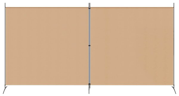 VidaXL 2-paneles szoba elválasztó Bézs 348 x 180 cm Szövet