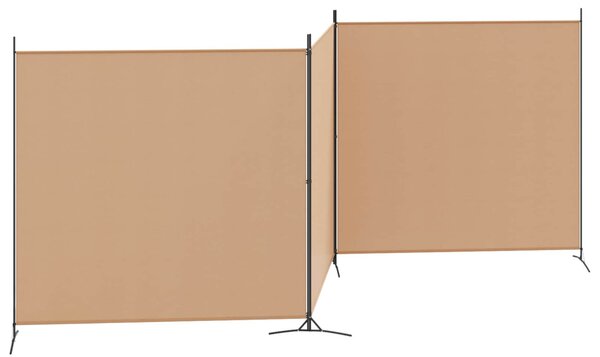 VidaXL 4-paneles szoba elválasztó Bézs 525 x 180 cm Szövet