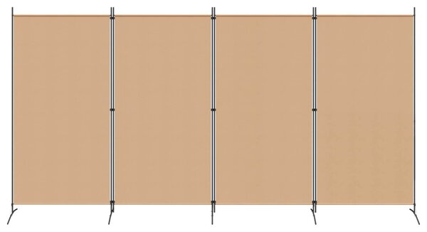VidaXL 4-paneles szoba elválasztó Bézs 346 x 180 cm Szövet