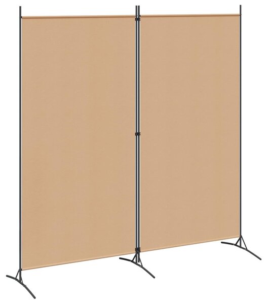 VidaXL 2-paneles szoba elválasztó Bézs 175 x 180 cm Szövet