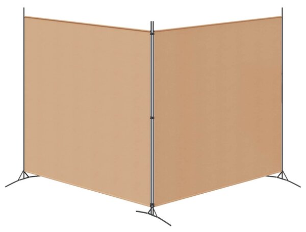 VidaXL 2-paneles szoba elválasztó Bézs 348 x 180 cm Szövet