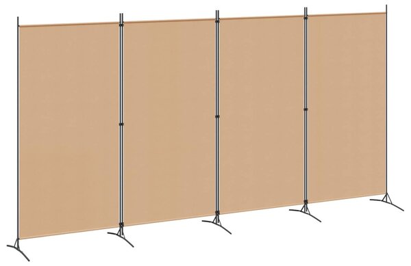 VidaXL 4-paneles szoba elválasztó Bézs 346 x 180 cm Szövet