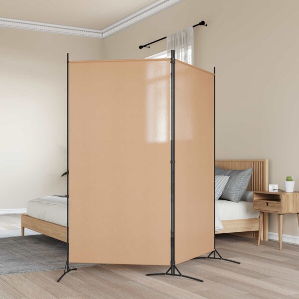 VidaXL 2-paneles szoba elválasztó Bézs 175 x 180 cm Szövet