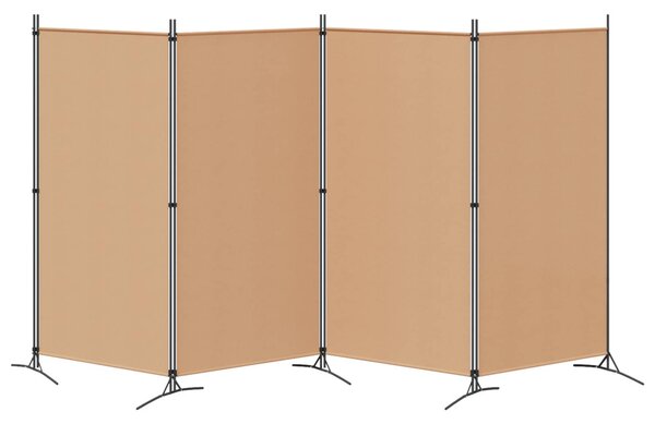 VidaXL 4-paneles szoba elválasztó Bézs 346 x 180 cm Szövet