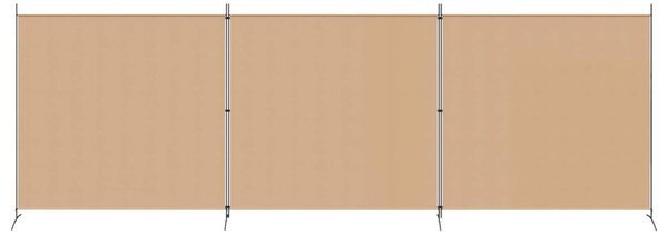 VidaXL 4-paneles szoba elválasztó Bézs 525 x 180 cm Szövet