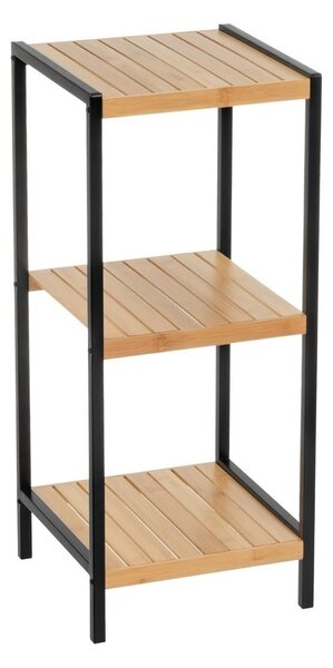 Fekete-natúr színű bambusz polcos állvány 30x70 cm – Casa Selección